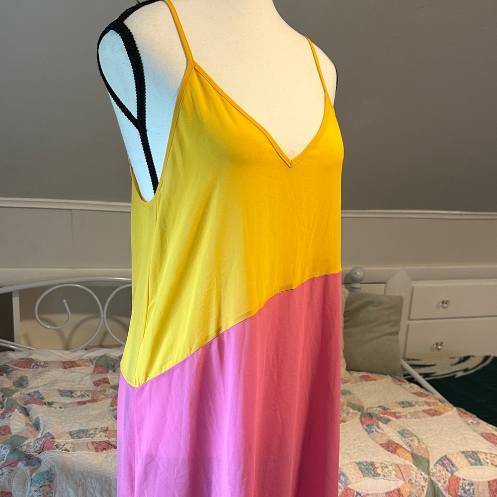 Lulu's Yellow and Pink Swim Coverup